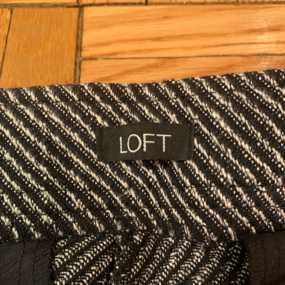 NWT Loft black and white Marisa trouser with sailor buttons - Picture 5 of 12